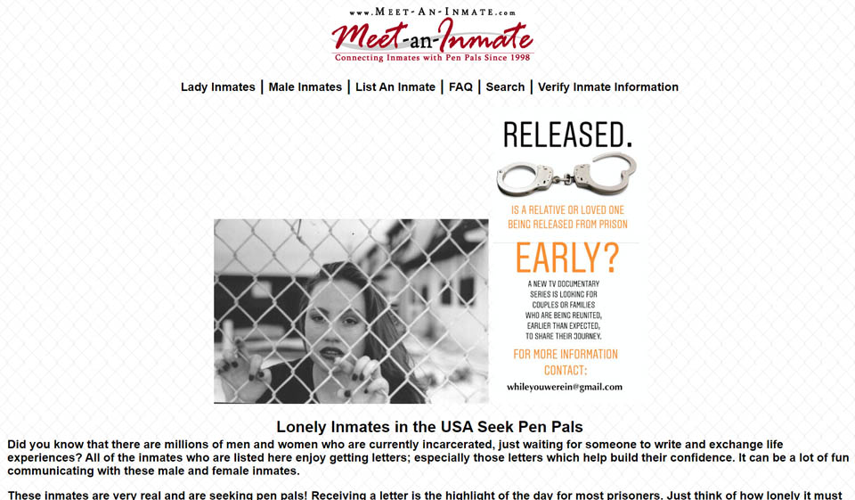 Meet an Inmate Review: Great Dating Site?