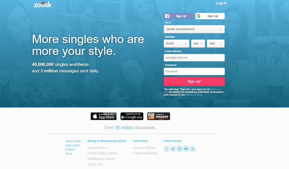 You what does mean on zoosk? hear wants from to Dating over