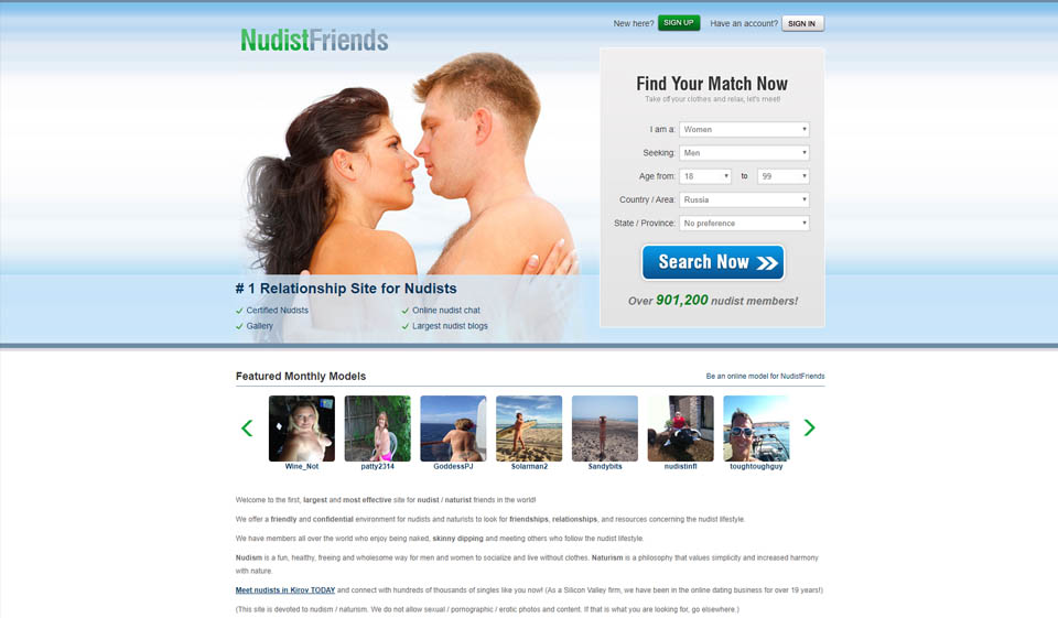 NudistFriends Avis 2022-notre opinion et le témoignage des utilisateurs